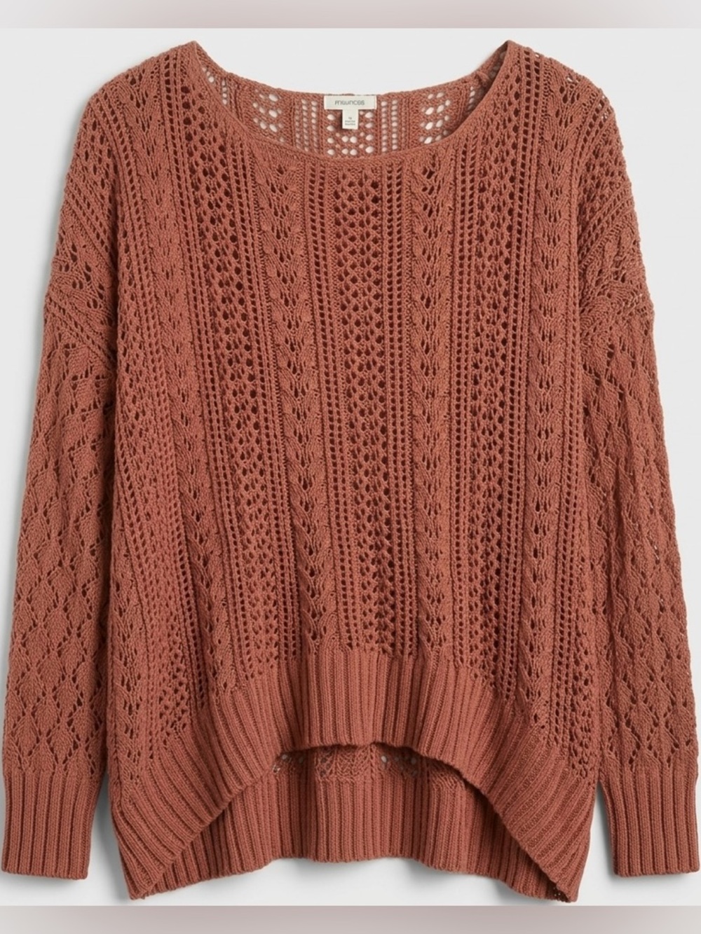Women's Open-Knit Pullover Sweater
